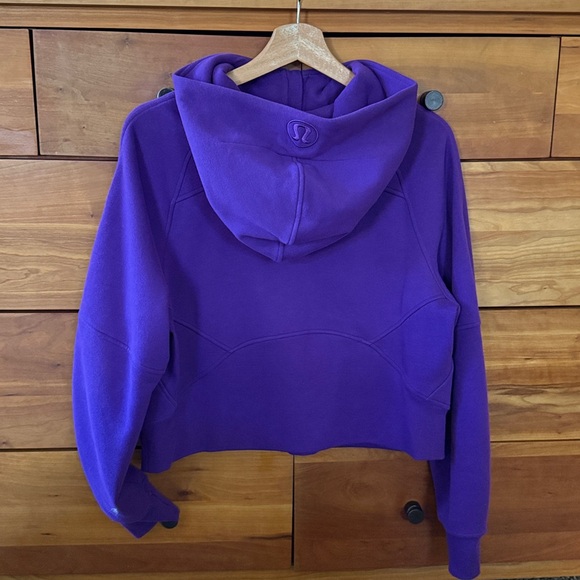 lululemon/TCU Collab Oversized Scuba Hoodie 1/2 Zip in College Purple Size XS/S - Picture 2 of 5